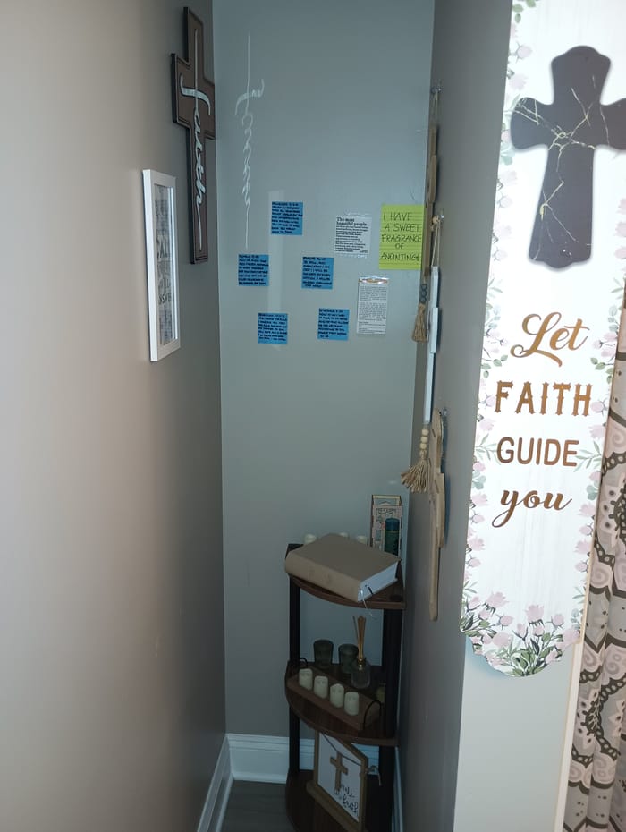 A secret place built by a woman in The Closet