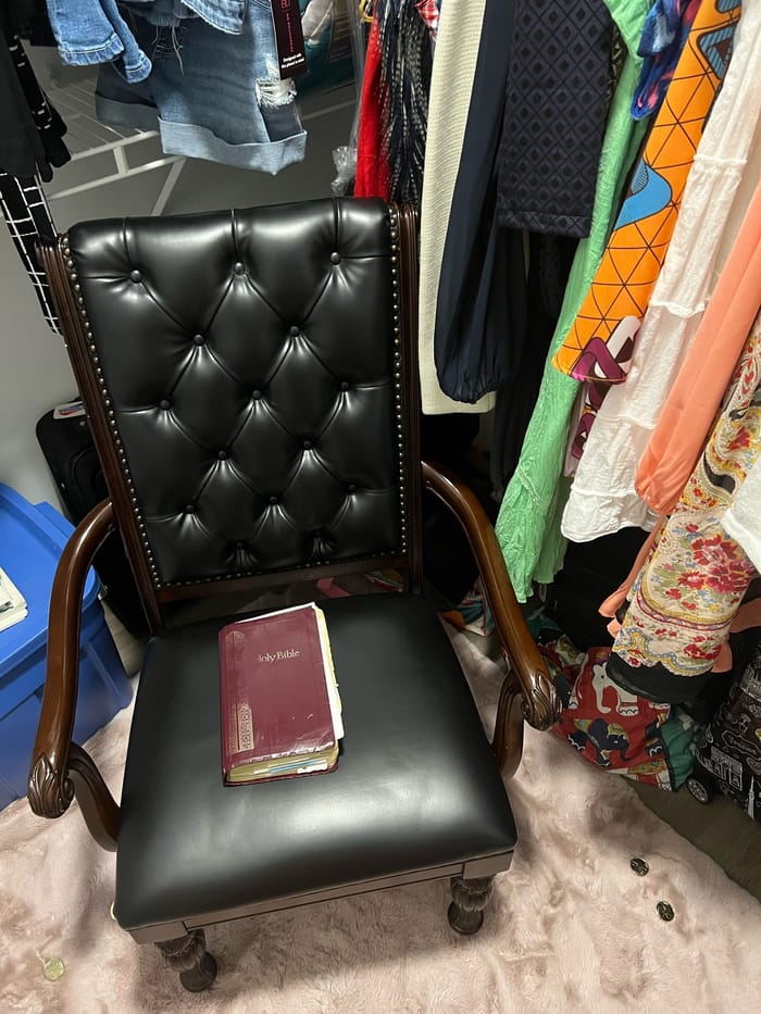A secret place built by a woman in The Closet